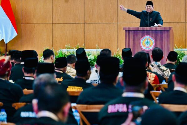 Presiden Prabowo Subianto menyampaikan