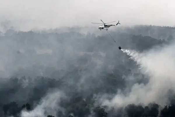 kabut asap dari kebakaran